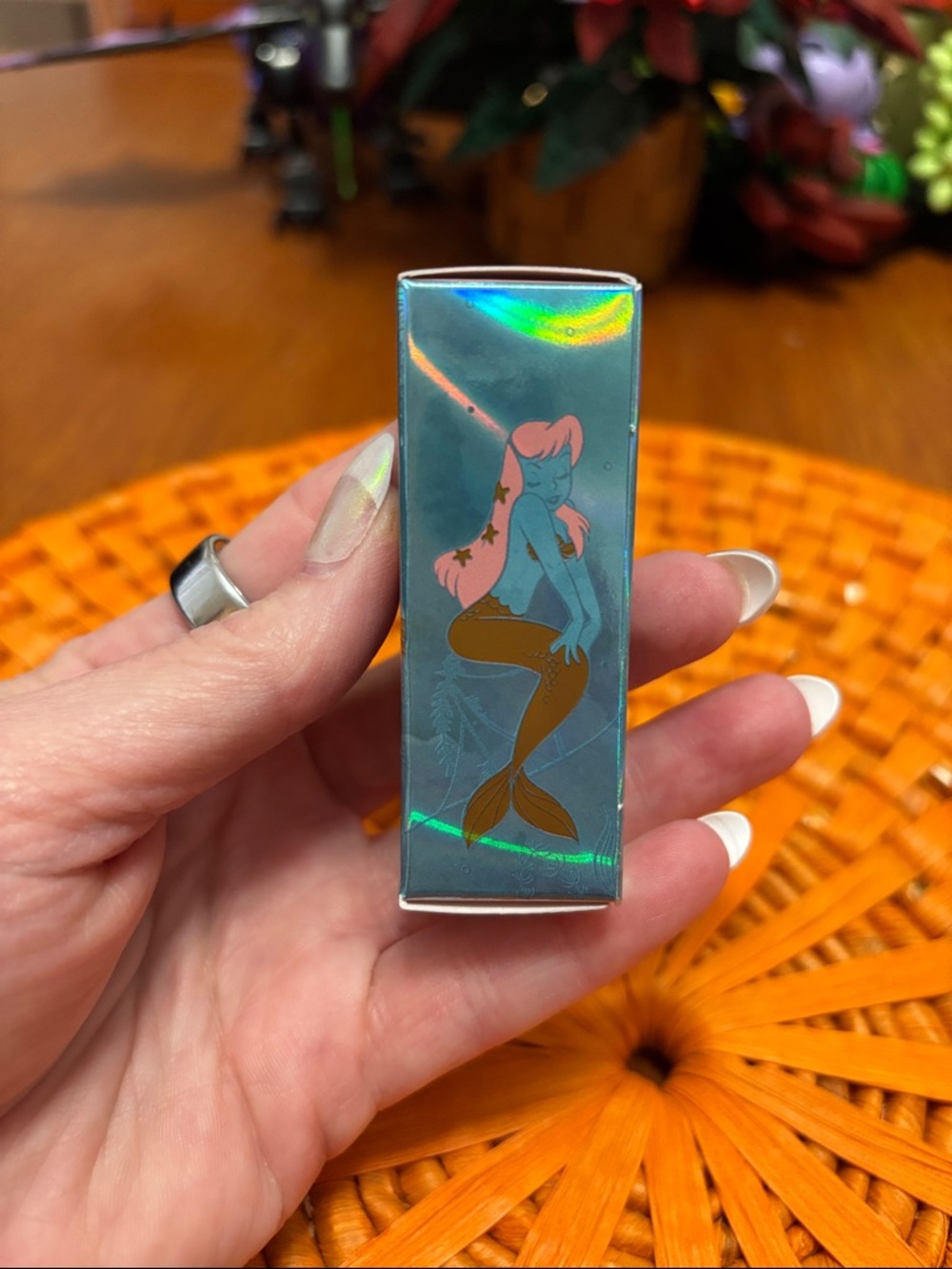Mermaid Lagoon Mermaid Kiss Lipstick - Aqua Teal & Gold Accents - Picture 7 of 10